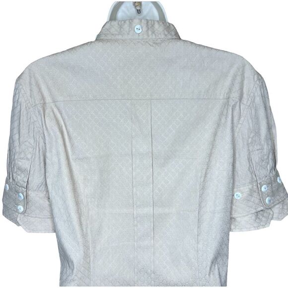 Dolce & Gabbana Khaki Cotton Button Front Shirt Size 42 - Picture 3 of 7